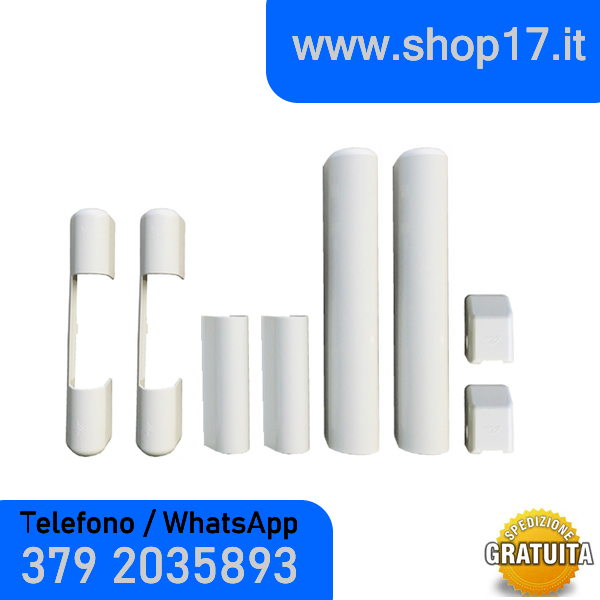 8uds - Tapas para bisagras de herraje ROTO NT para ventanas de PVC y puertas francesas - BLANCO r07.2