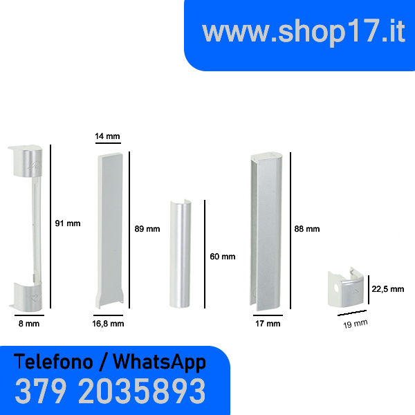 10uds - Cubiertas para bisagras de herraje ROTO NX para ventanas de PVC y ventanas francesas - BLANCO r07.2