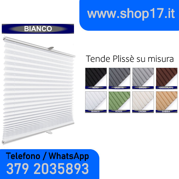 TENDA PLISSETTATA - INSTALLAZIONE NON INVASIVA CON GANCI