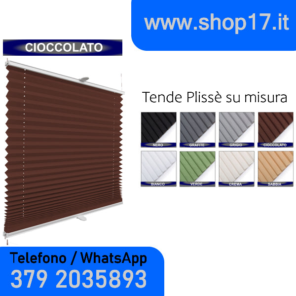 TENDA PLISSETTATA - INSTALLAZIONE NON INVASIVA CON GANCI