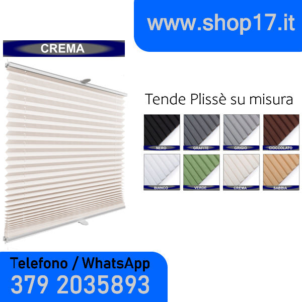 TENDA PLISSETTATA - INSTALLAZIONE NON INVASIVA CON GANCI