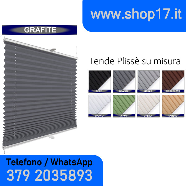 TENDA PLISSETTATA - INSTALLAZIONE NON INVASIVA CON GANCI