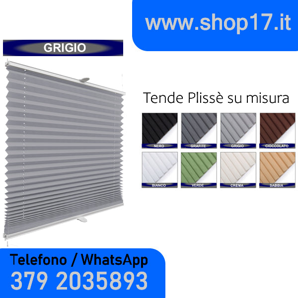 TENDA PLISSETTATA - INSTALLAZIONE NON INVASIVA CON GANCI