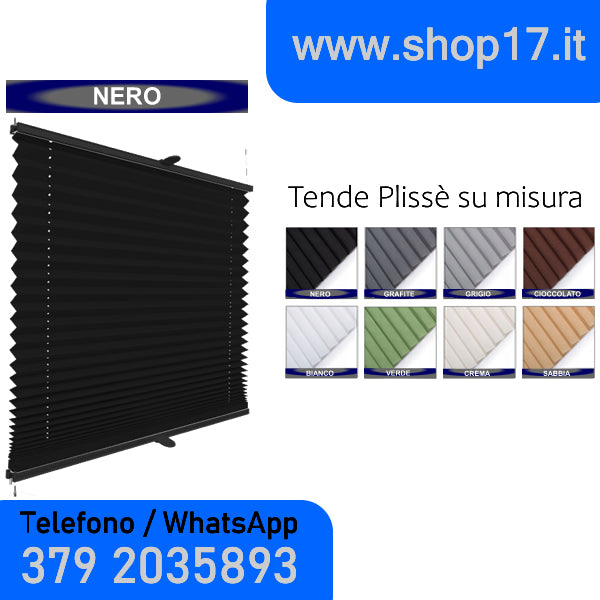 TENDA PLISSETTATA - INSTALLAZIONE NON INVASIVA CON GANCI