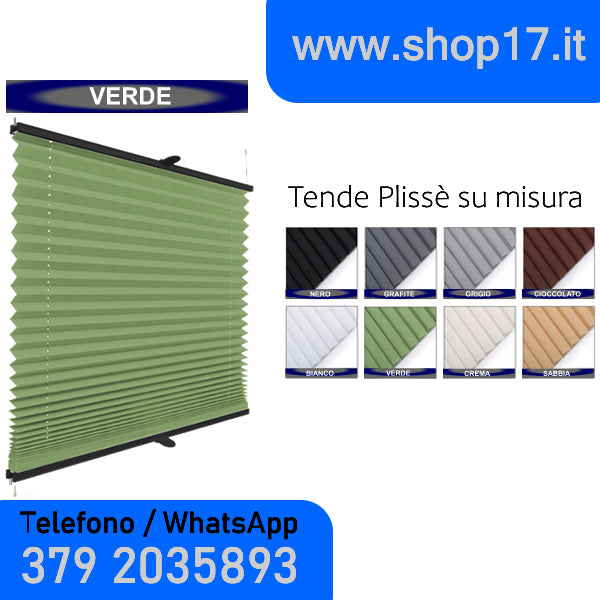 TENDA PLISSETTATA - INSTALLAZIONE NON INVASIVA CON GANCI