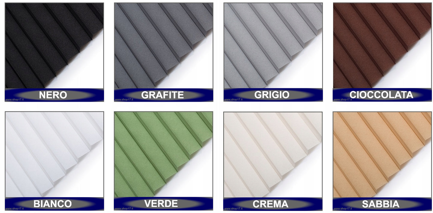 TENDA PLISSETTATA - INSTALLAZIONE NON INVASIVA CON GANCI