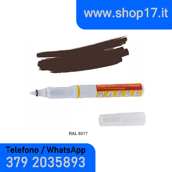 Pennarello Ritocco per PVC - Kanten Fix Okno PREMIUM - marrone RAL 8017