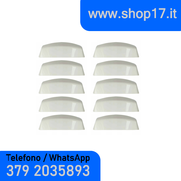 10uds - Cubiertas para bisagras de herraje ROTO NX para ventanas de PVC y ventanas francesas - BLANCO r07.2