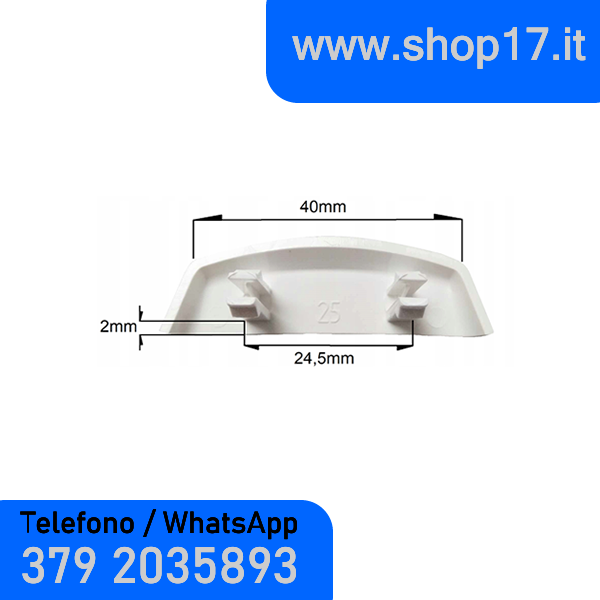 10uds - Cubiertas para bisagras de herraje ROTO NX para ventanas de PVC y ventanas francesas - BLANCO r07.2