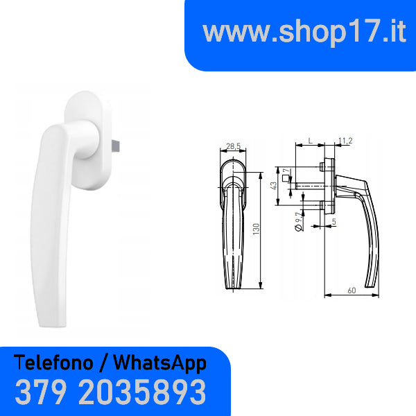 90 x 90 cm - Ventana PVC blanca 1 puerta (L 900 x Al 900 mm - 90x90 cm)