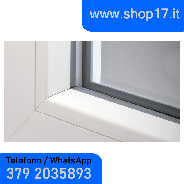 cm 80 x 90 - Finestra in pvc bianca 1 anta (L 800 x H 900 mm - cm 80x90)