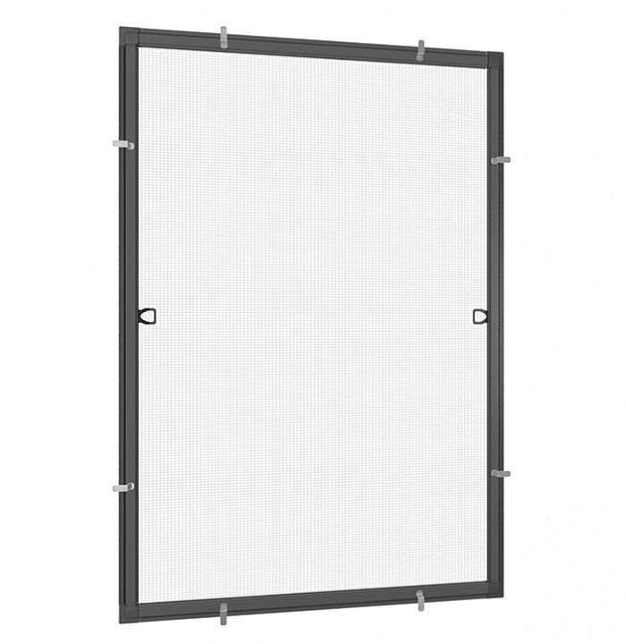 OFFERTA - Zanzariera con telaio in Alluminio fisso per finestre - Tenda antimosche, anti Insetti - RollNet