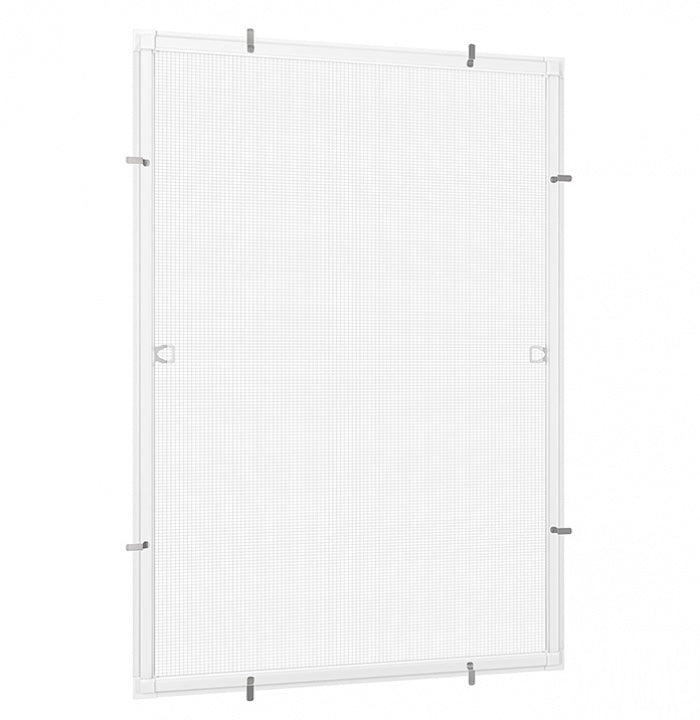 OFFERTA - Zanzariera con telaio in Alluminio fisso per finestre - Tenda antimosche, anti Insetti - RollNet