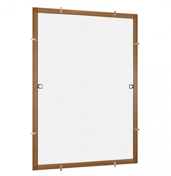 OFFERTA - Zanzariera con telaio in Alluminio fisso per finestre - Tenda antimosche, anti Insetti - RollNet
