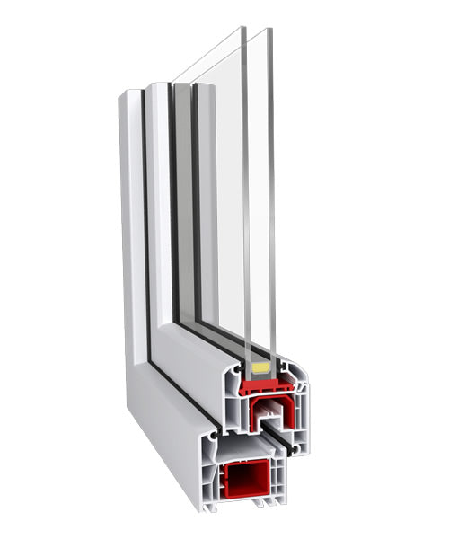 cm 70 x 90 - Finestra in pvc bianca 1 anta - economica (L 700 x H 900 mm)