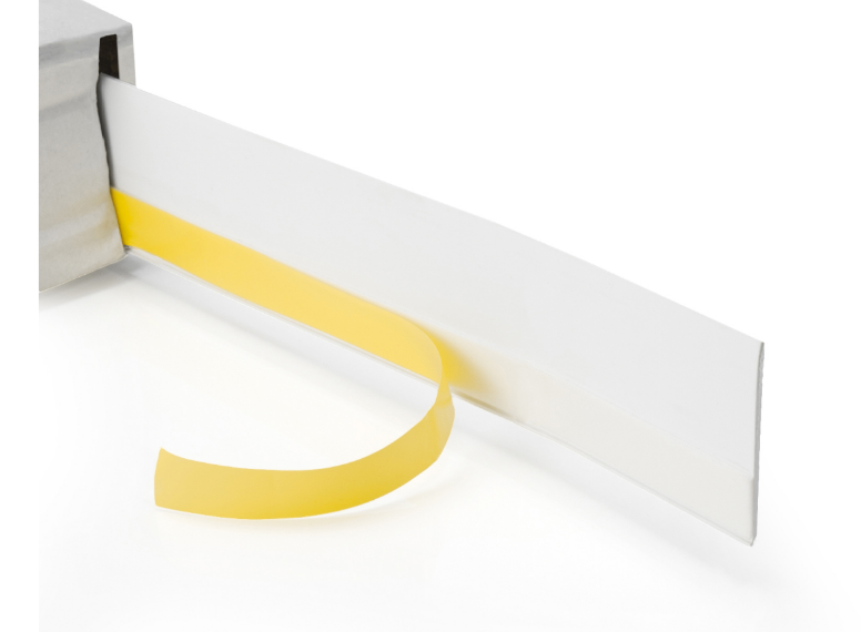 Cubrecables de PVC con adhesivo de 50x1,5 mm, color Blanco