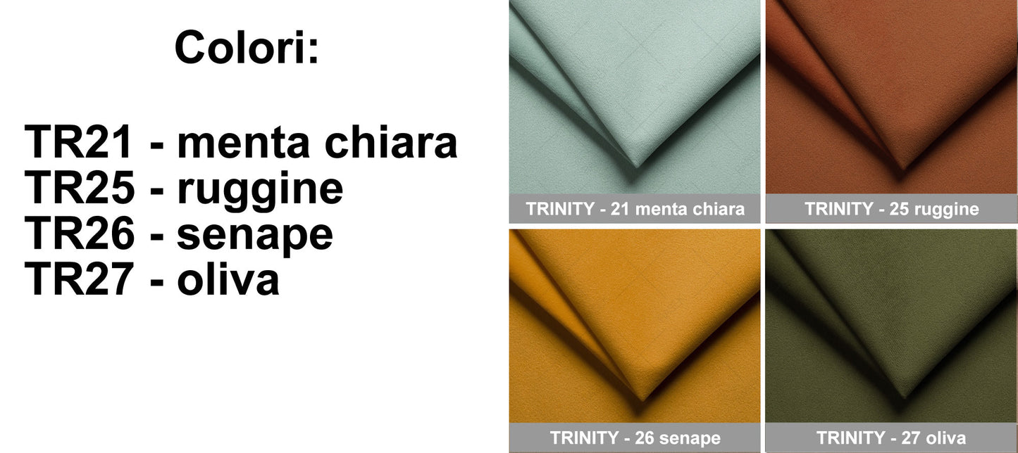 Pannello imbottito da parete larghezza cm 100 x varie altezze - Poggiatesta testiera letto (RS)