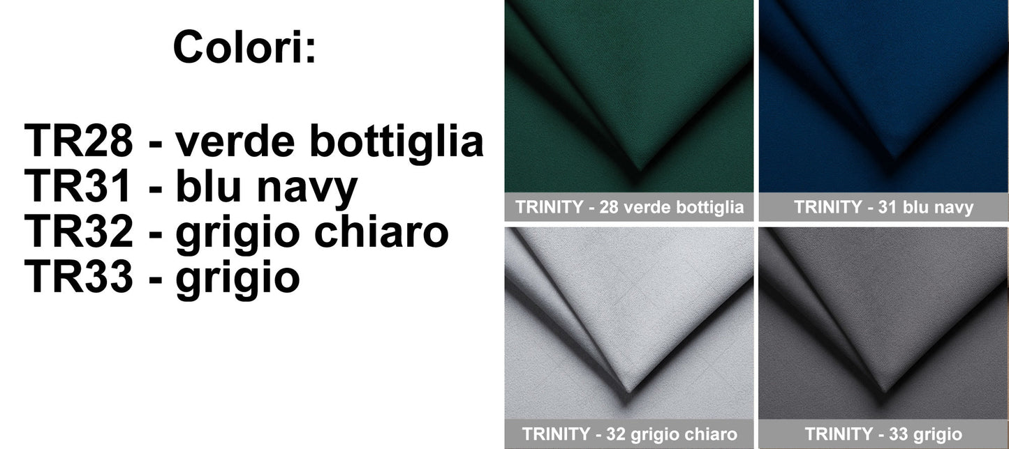 Pannello imbottito da parete larghezza cm 100 x varie altezze - Poggiatesta testiera letto (RS)
