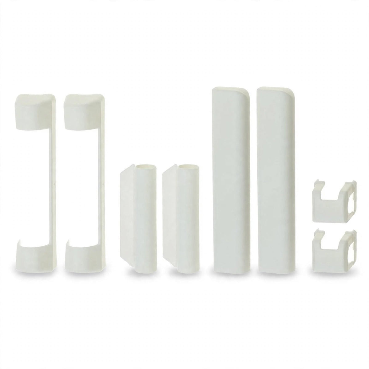 8uds - Funda para bisagras de herraje MACO para ventanas de PVC y puertas francesas - BLANCO