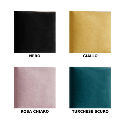 Pannelli imbottiti da parete in velluto Trinity varie misure - 20 colori disponibili - prodotto artigianale