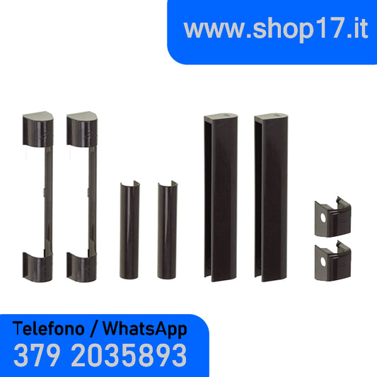 OFFERTA - Roto NX MARRONE - 8pz Coperture per cerniere - ferramenta per finestre e porte finestre in pvc - MARRONE r04.4