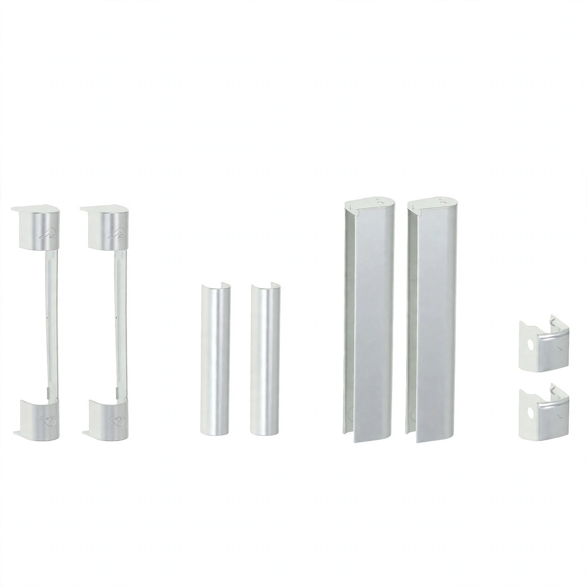 Kit 8 Copricerniere ROTO NX Argento RAL 9006 R01.1 Originali