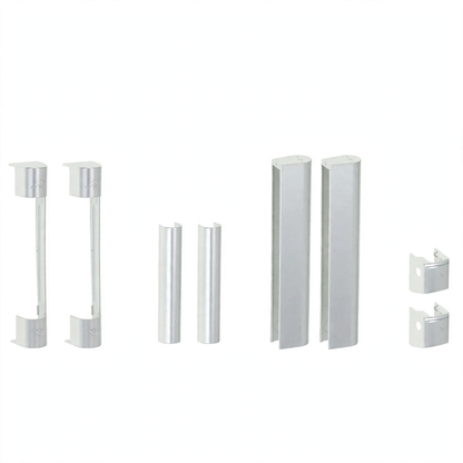 Kit 8 Copricerniere ROTO NX Argento RAL 9006 R01.1 Originali