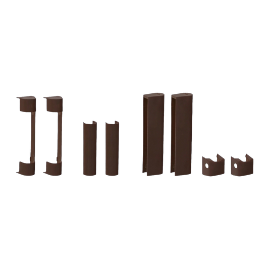 Kit 8 Copricerniere ROTO NX Marrone RAL 8017 R04.4 Originali