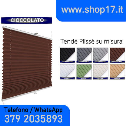 TENDA PLISSETTATA - INSTALLAZIONE NON INVASIVA CON GANCI