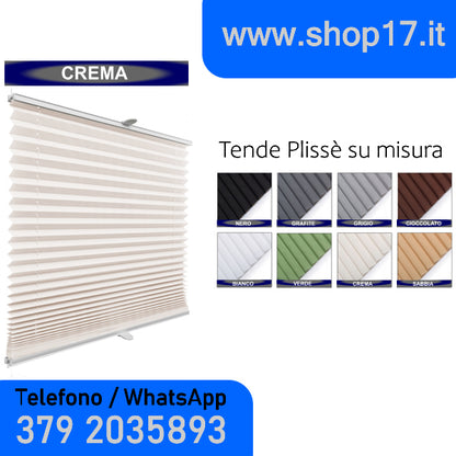 TENDA PLISSETTATA - INSTALLAZIONE NON INVASIVA CON GANCI