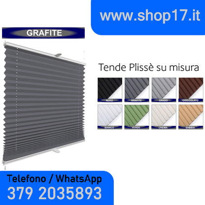 TENDA PLISSETTATA - INSTALLAZIONE NON INVASIVA CON GANCI