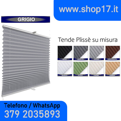 TENDA PLISSETTATA - INSTALLAZIONE NON INVASIVA CON GANCI