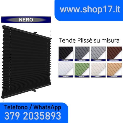 TENDA PLISSETTATA - INSTALLAZIONE NON INVASIVA CON GANCI
