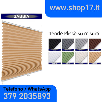 TENDA PLISSETTATA - INSTALLAZIONE NON INVASIVA CON GANCI
