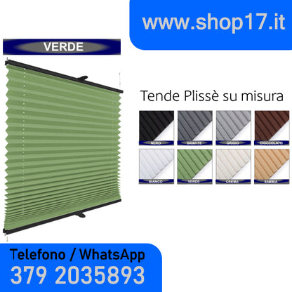 TENDA PLISSETTATA - INSTALLAZIONE NON INVASIVA CON GANCI