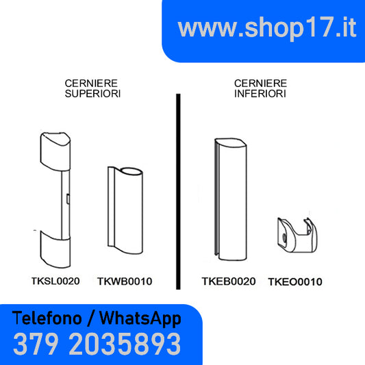 OFFERTA - Coperture per SIEGENIA TITAN AF - BIANCO 9016 - per cerniere ferramenta  per finestre e porte finestre in pvc