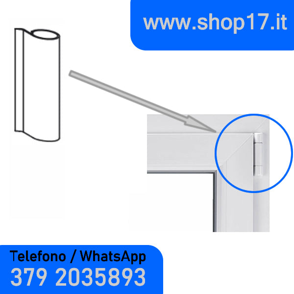 OFFERTA - Coperture per SIEGENIA TITAN AF - BIANCO 9016 - per cerniere ferramenta  per finestre e porte finestre in pvc