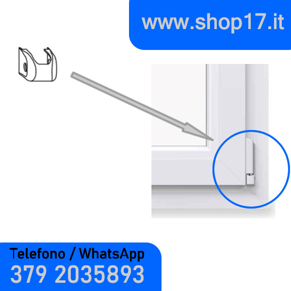 OFFERTA - Coperture per SIEGENIA TITAN AF - BIANCO 9016 - per cerniere ferramenta  per finestre e porte finestre in pvc