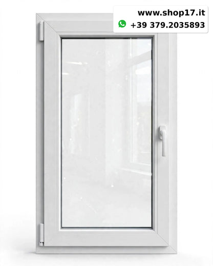 Finestra PVC 80x90 cm Anta Ribalta - Maniglia Destra/Sinistra - PRONTA CONSEGNA
