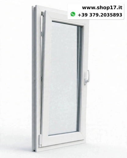 Finestra PVC 80x90 cm Anta Ribalta - Maniglia Destra/Sinistra - PRONTA CONSEGNA