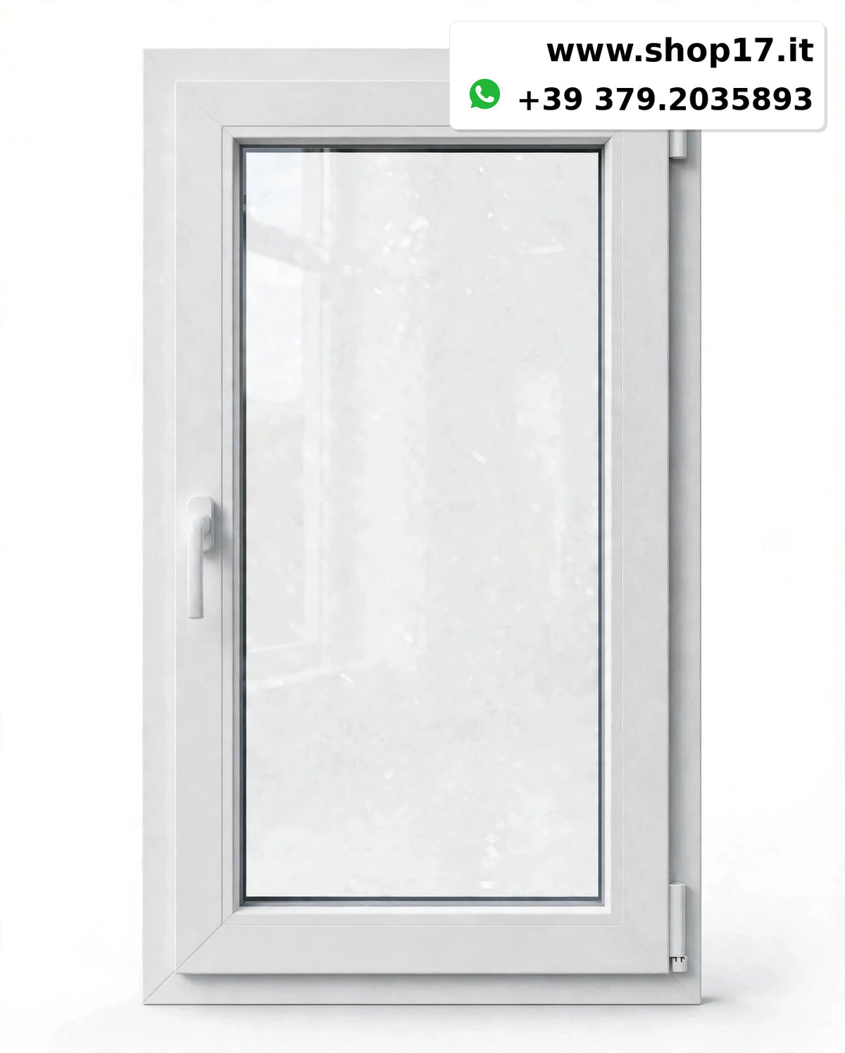 Finestra PVC 80x90 cm Anta Ribalta - Maniglia Destra/Sinistra - PRONTA CONSEGNA