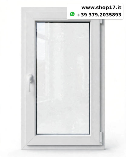 Finestra PVC 80x90 cm Anta Ribalta - Maniglia Destra/Sinistra - PRONTA CONSEGNA