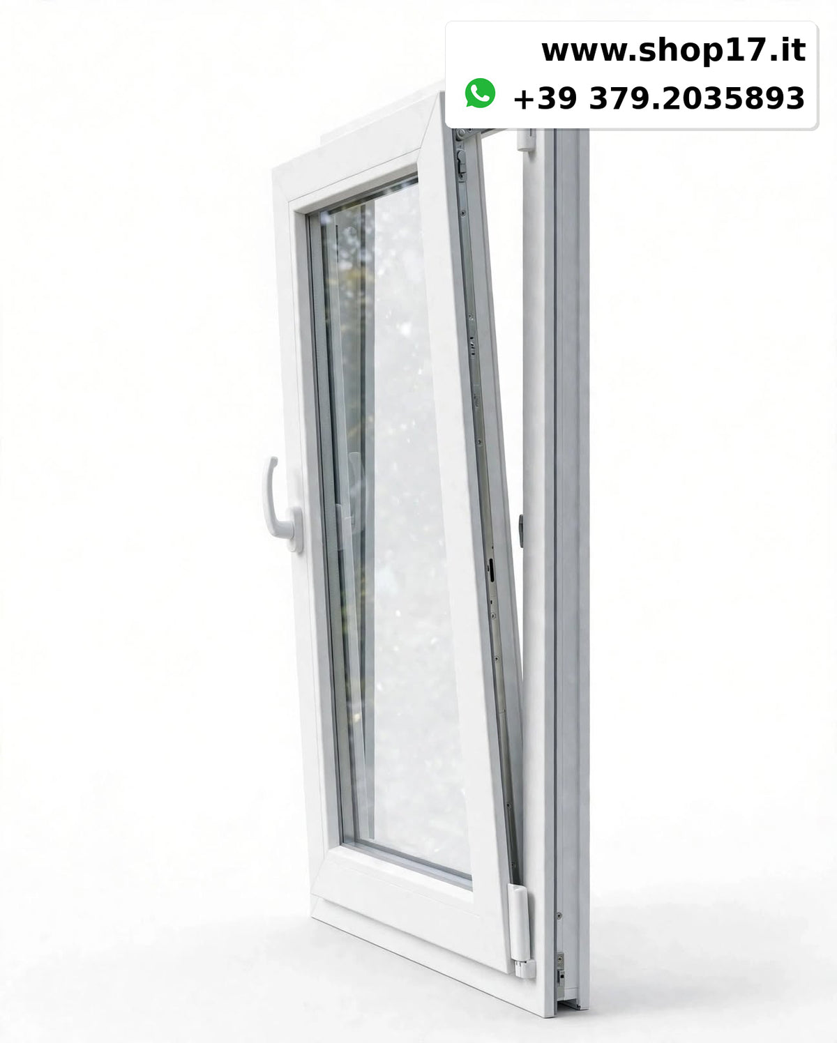 Finestra PVC 80x90 cm Anta Ribalta - Maniglia Destra/Sinistra - PRONTA CONSEGNA