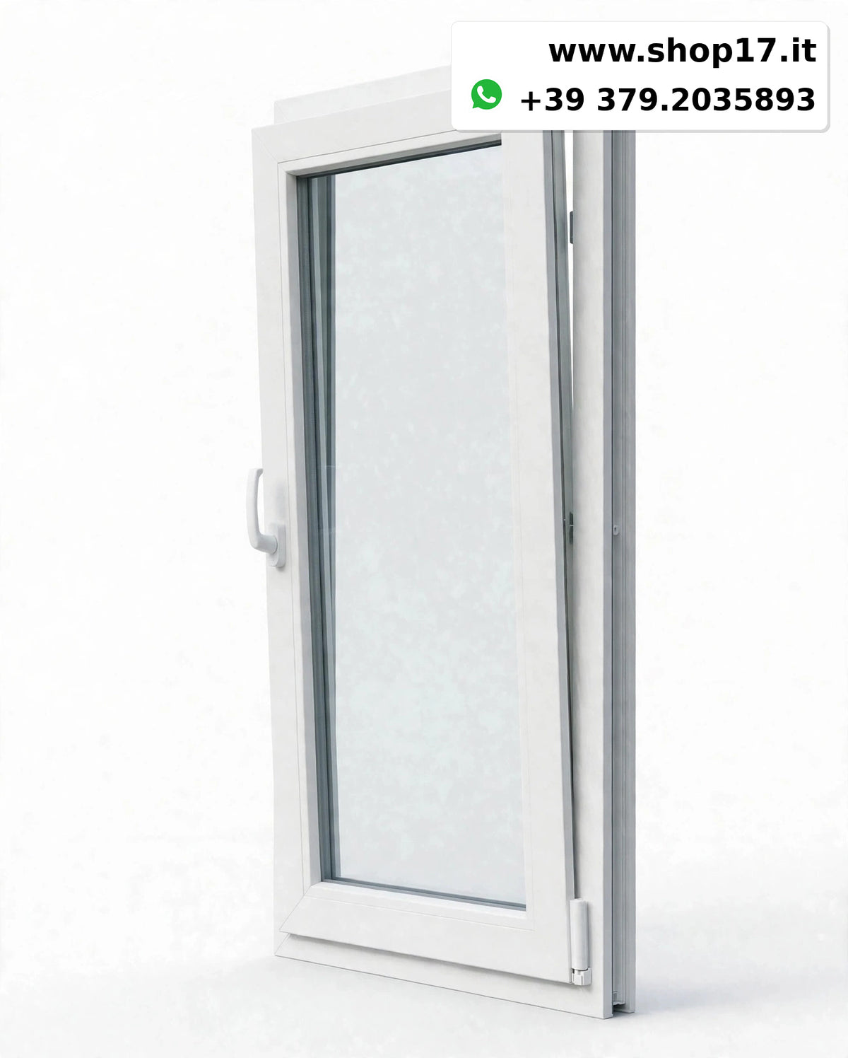Finestra PVC 80x90 cm Anta Ribalta - Maniglia Destra/Sinistra - PRONTA CONSEGNA