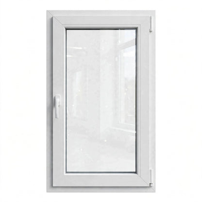 Finestra PVC bianca 80x90 cm Anta Ribalta - Maniglia Destra/Sinistra - PRONTA CONSEGNA