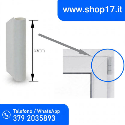 Kit 8 Tappi Copricerniere Grigio per Finestre PVC - Originali MACO - Ricambio Completo
