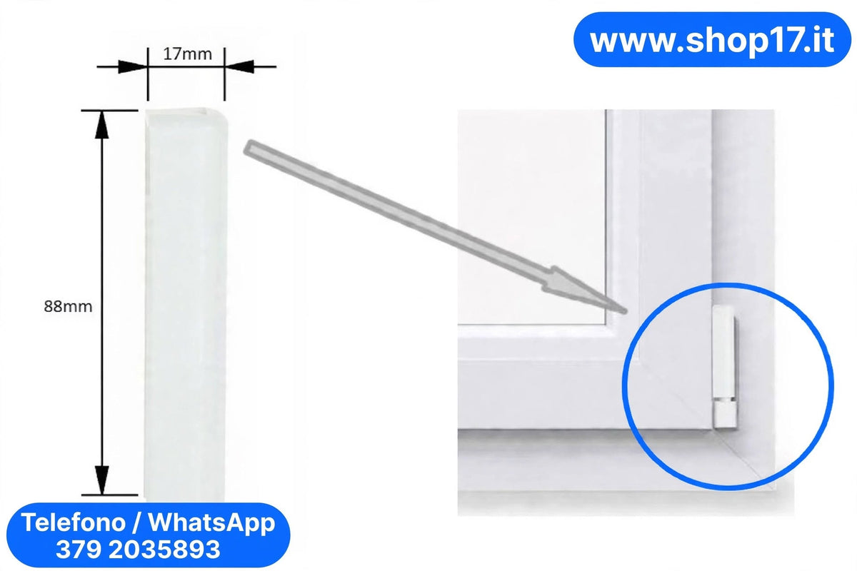 Kit 10 Tappi Copricerniere Bianchi per Finestre PVC - Originali ROTO - Ricambio Completo R07,2