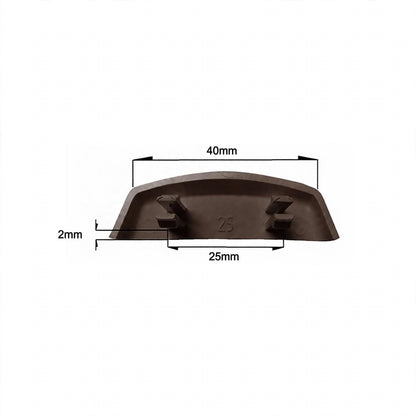 10uds - Cubiertas para bisagras de herraje ROTO NX para ventanas de PVC y ventanas francesas - BLANCO r07.2