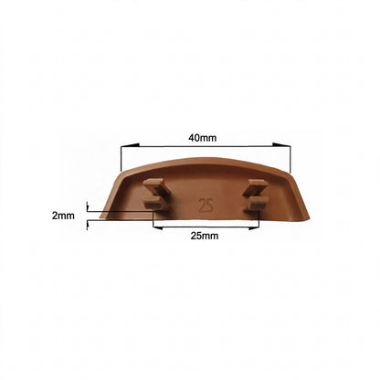 10uds - Cubiertas para bisagras de herraje ROTO NX para ventanas de PVC y ventanas francesas - BLANCO r07.2