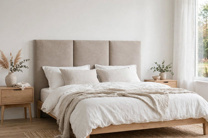 Pannello Imbottito da Parete 100cm - Modello SD - Su Misura H 30-100cm - Velluto Trinity 20 Colori